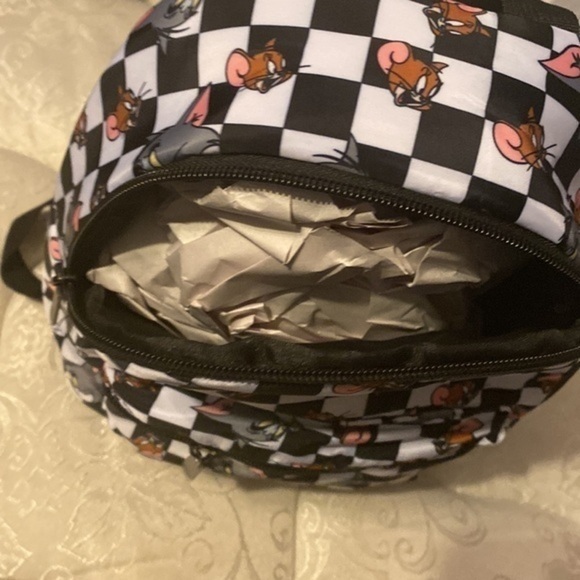 Tom and jerry checkered mini backpack purse - Picture 5 of 5